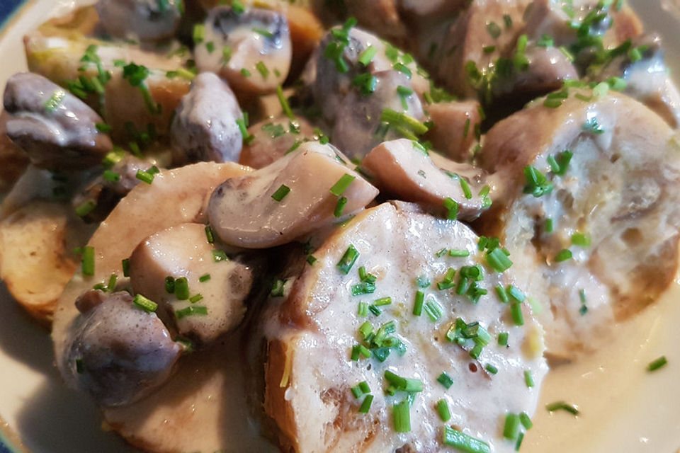 Champignon - Sahne - Sauce