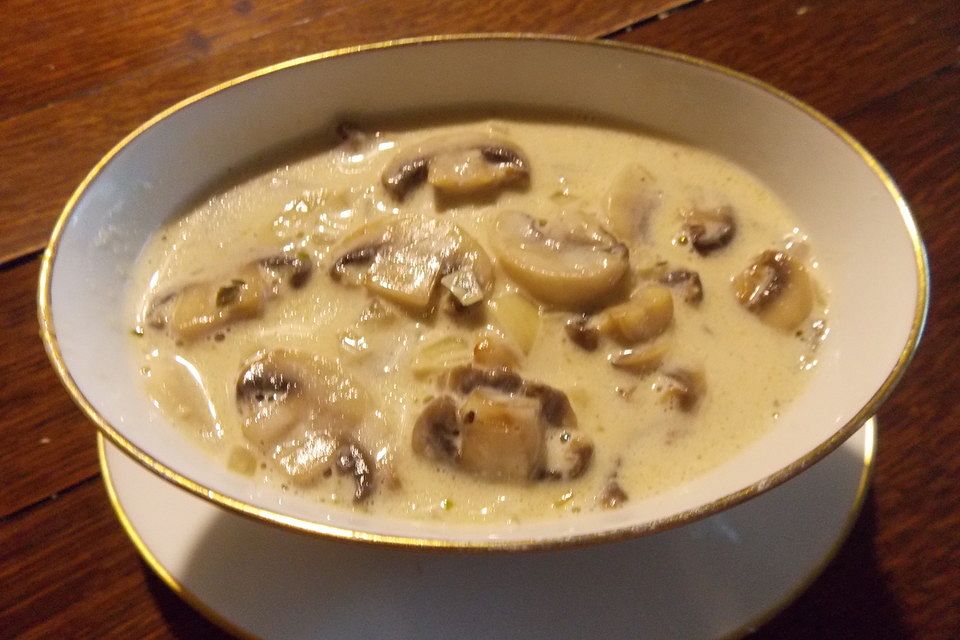 Champignon - Sahne - Sauce