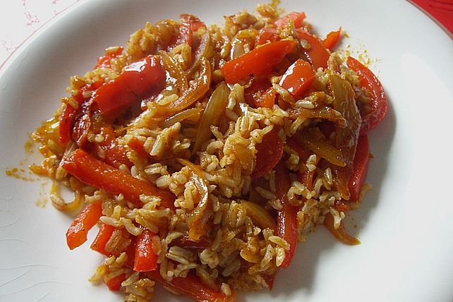 Vegetarischer Tomaten - Paprika - Reis| Chefkoch