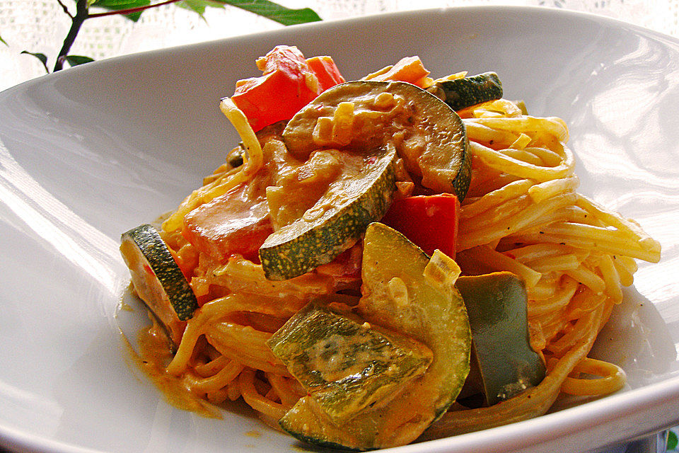 Spaghetti mit Brunch