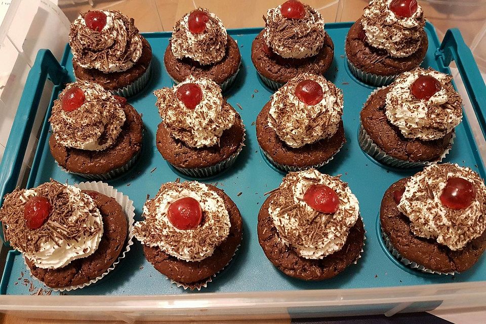 Schwarzwälder Kirsch Cupcakes