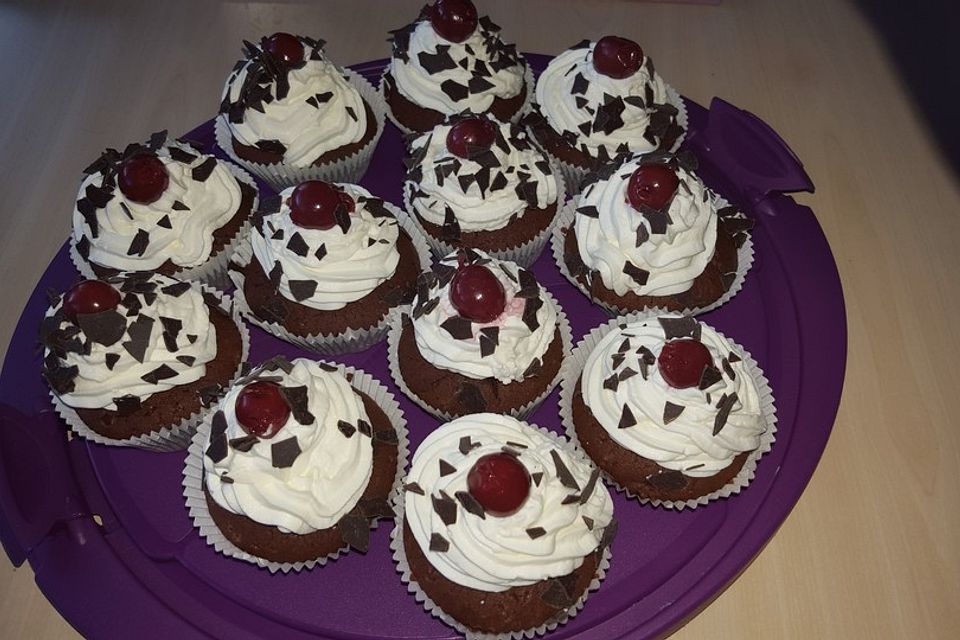 Schwarzwälder Kirsch Cupcakes