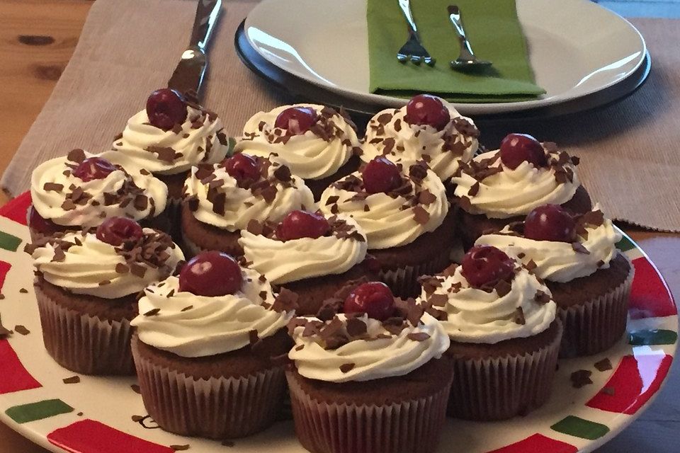 Schwarzwälder Kirsch Cupcakes