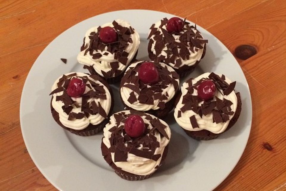 Schwarzwälder Kirsch Cupcakes