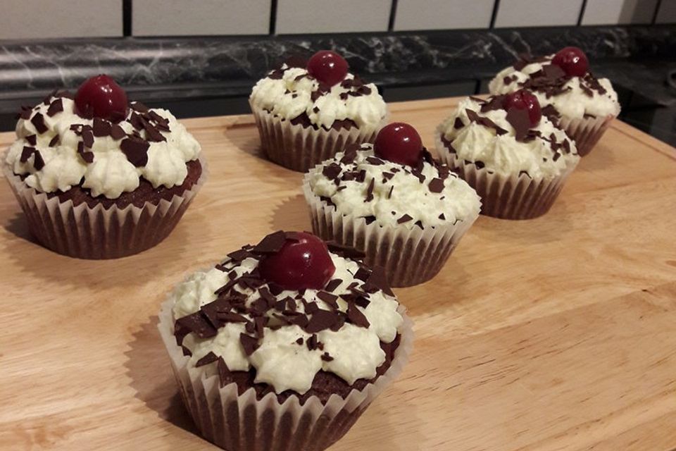 Schwarzwälder Kirsch Cupcakes