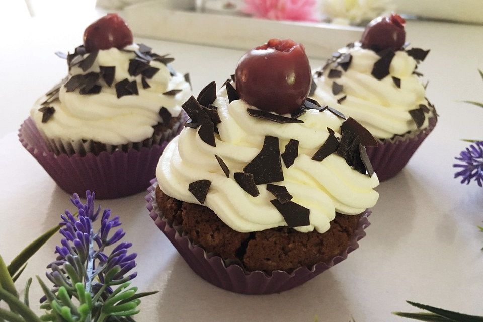 Schwarzwälder Kirsch Cupcakes