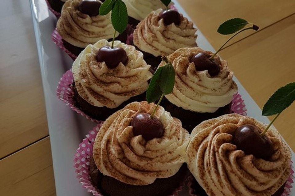 Schwarzwälder Kirsch Cupcakes