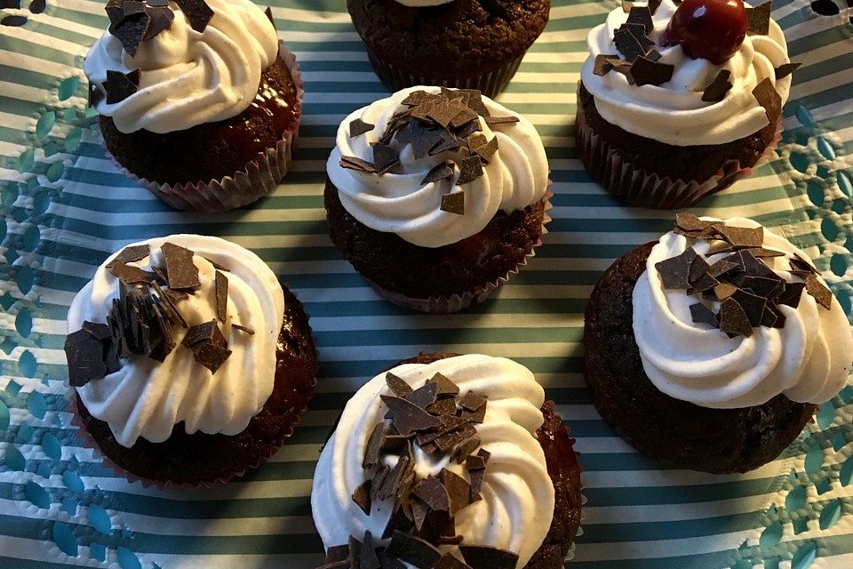 Schwarzwälder Kirsch Cupcakes