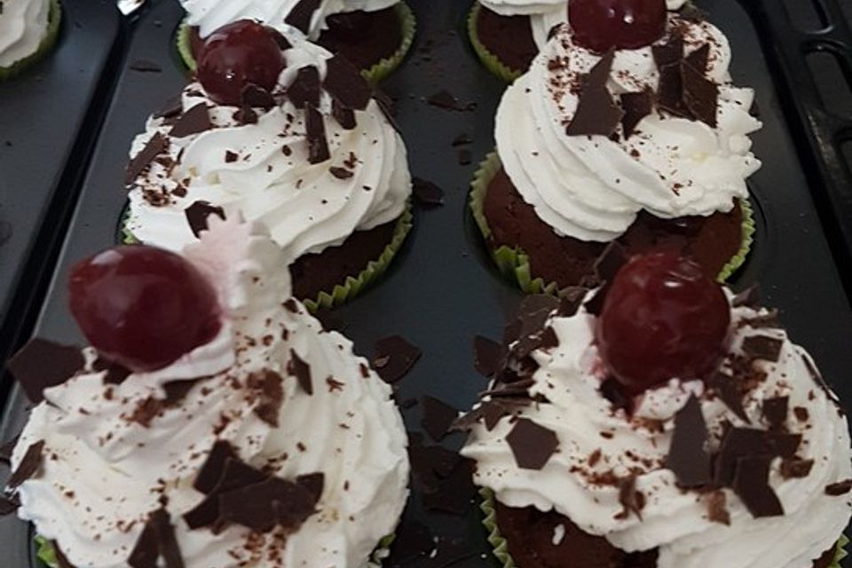 Schwarzwälder Kirsch Cupcakes