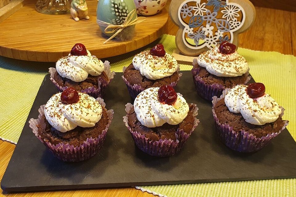 Schwarzwälder Kirsch Cupcakes