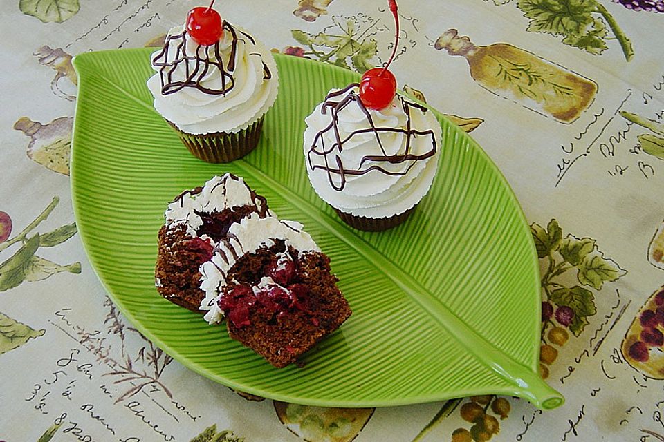 Schwarzwälder Kirsch Cupcakes