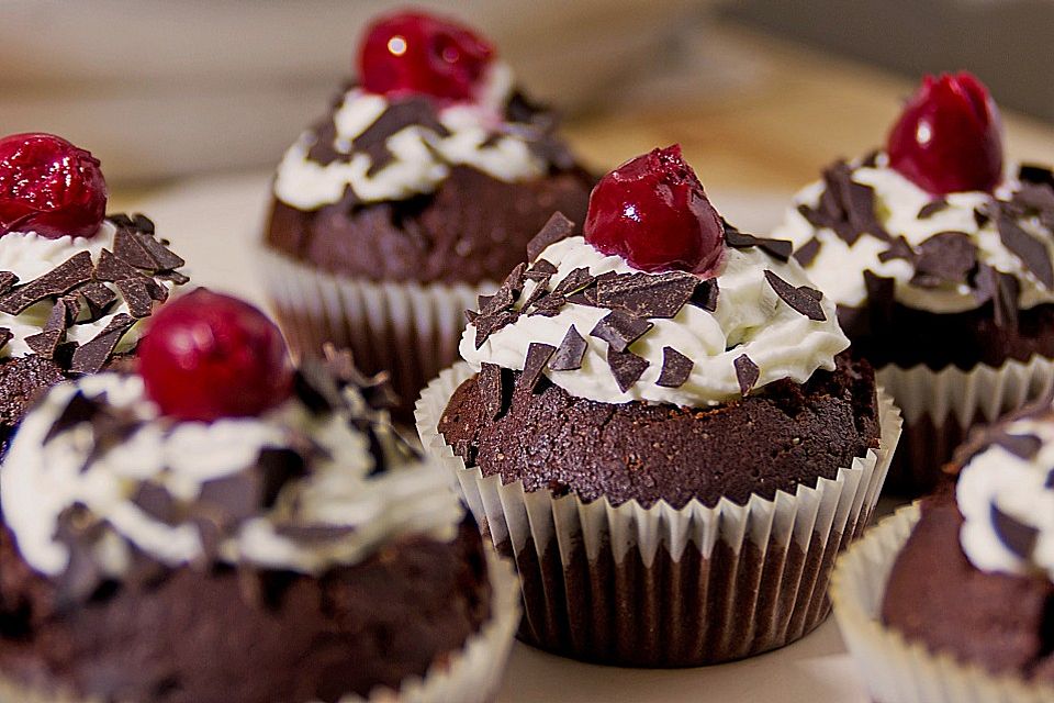 Schwarzwälder Kirsch Cupcakes