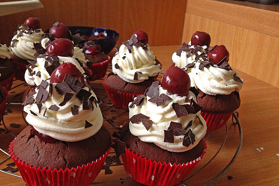 Schwarzwälder Kirsch Cupcakes