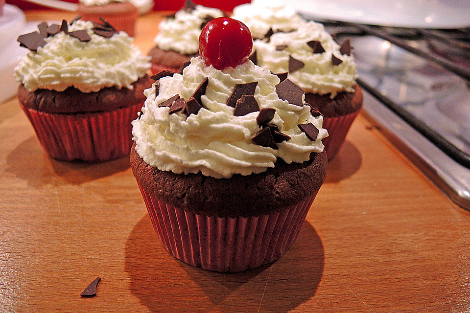 Schwarzwälder Kirsch Cupcakes