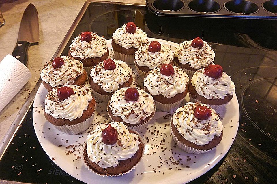 Schwarzwälder Kirsch Cupcakes