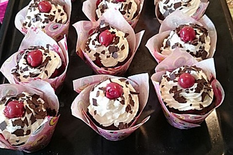 Schwarzwälder Kirsch Cupcakes