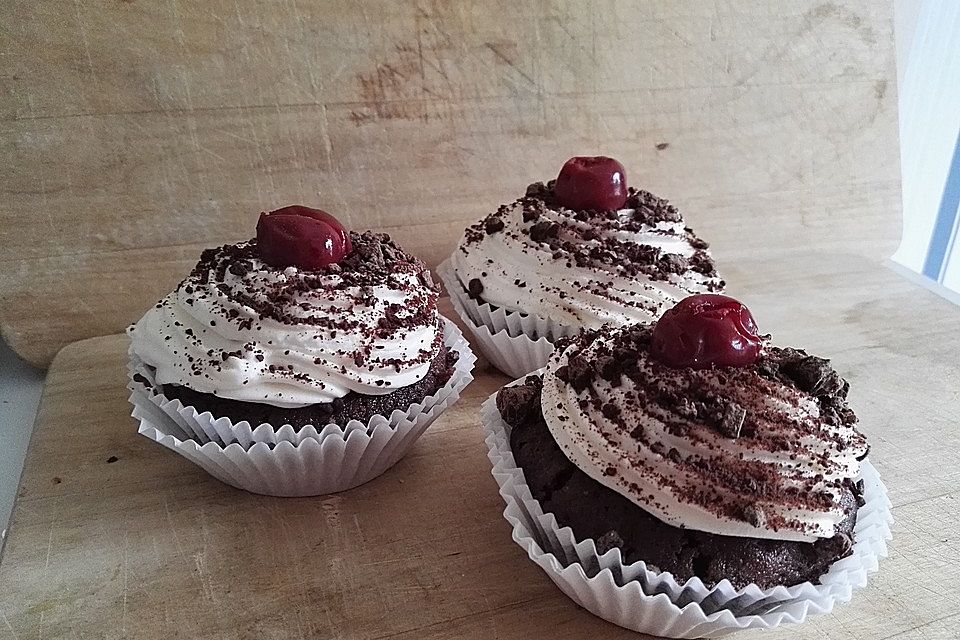 Schwarzwälder Kirsch Cupcakes