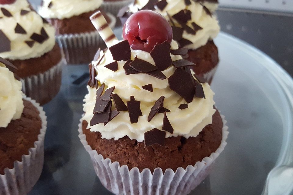 Schwarzwälder Kirsch Cupcakes