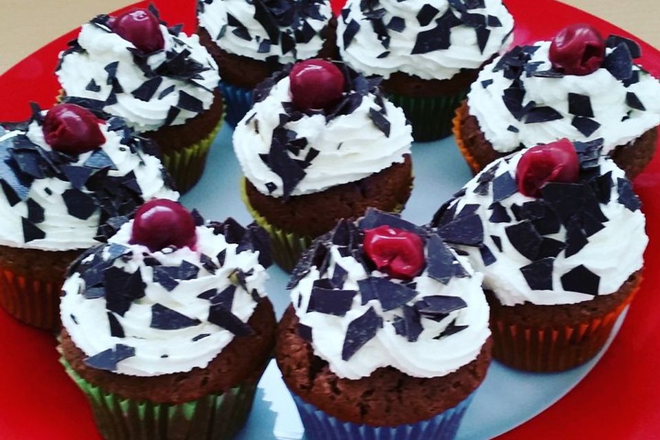 Schwarzwälder Kirsch Cupcakes