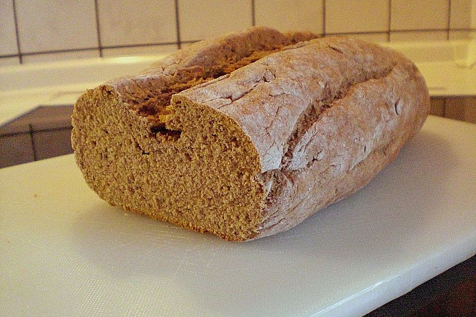 Roggenmischbrot ohne Hefe