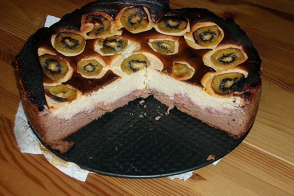 Käsekuchen mit Schokolade