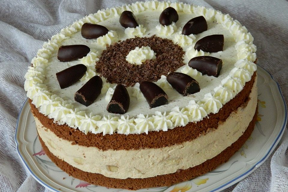 Bananen - Mokka Torte