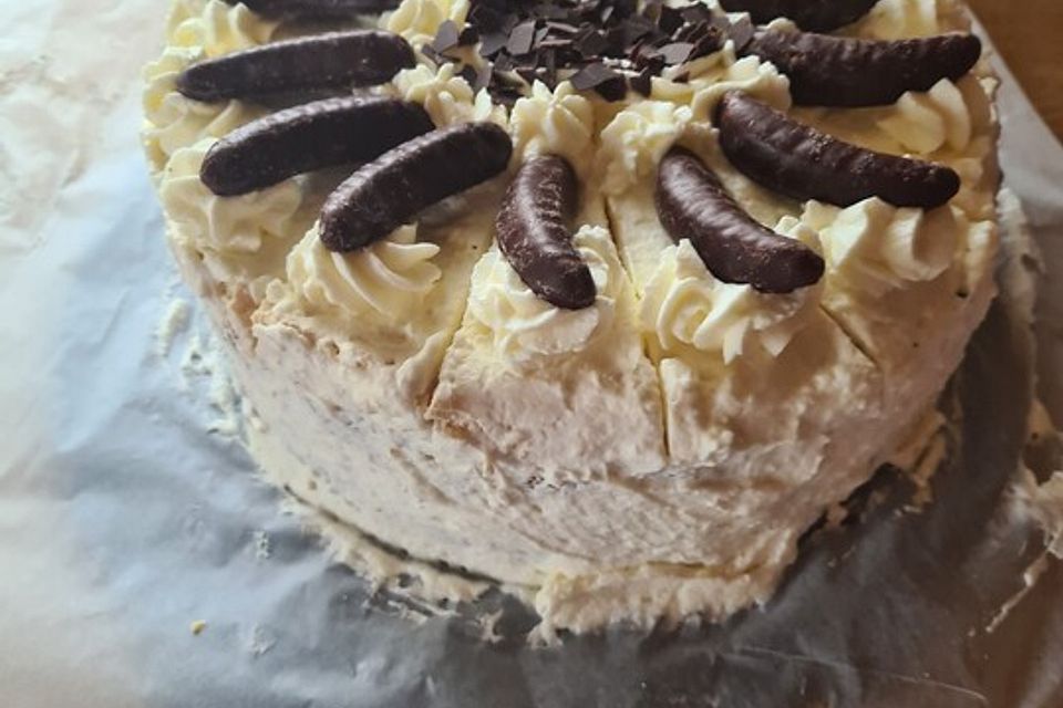 Bananen - Mokka Torte