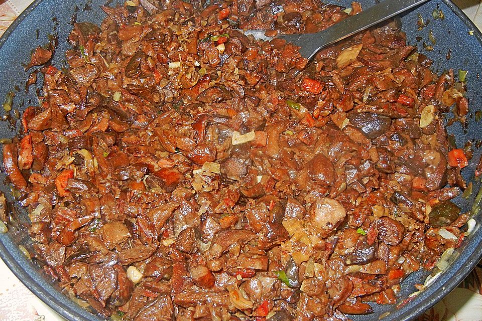 Gebratene Waldpilze - gebrotn`e Schwamme