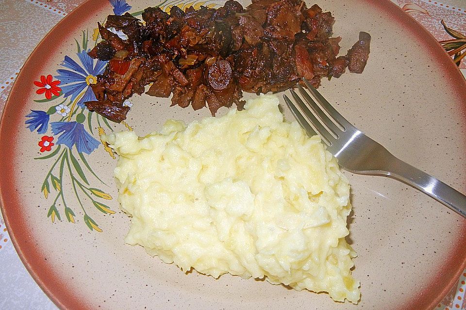 Gebratene Waldpilze - gebrotn`e Schwamme