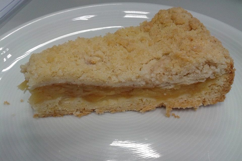 Apfelmus-Vanillepudding-Kuchen