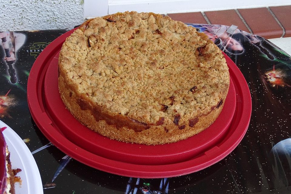 Apfelmus-Vanillepudding-Kuchen