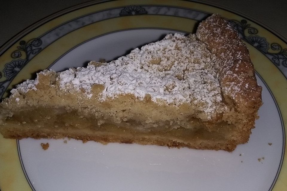 Apfelmus-Vanillepudding-Kuchen