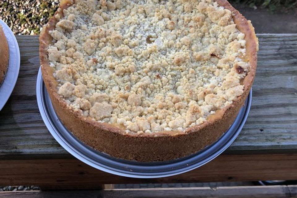 Apfelmus-Vanillepudding-Kuchen