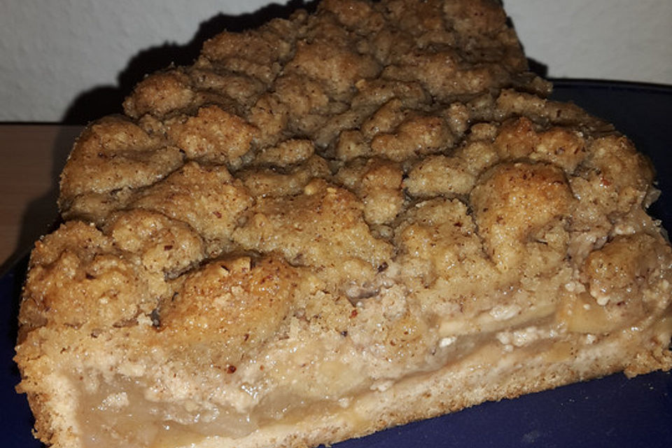 Apfelmus-Vanillepudding-Kuchen