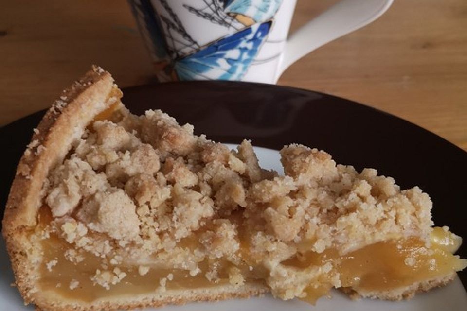 Apfelmus-Vanillepudding-Kuchen