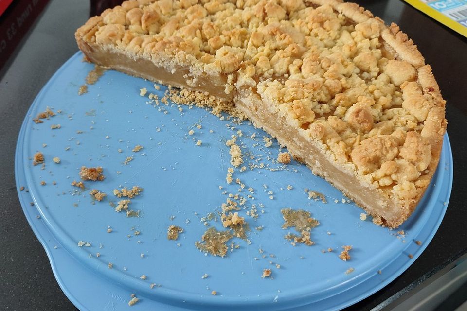 Apfelmus-Vanillepudding-Kuchen