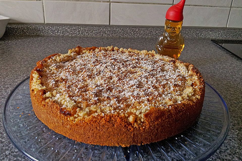 Apfelmus-Vanillepudding-Kuchen