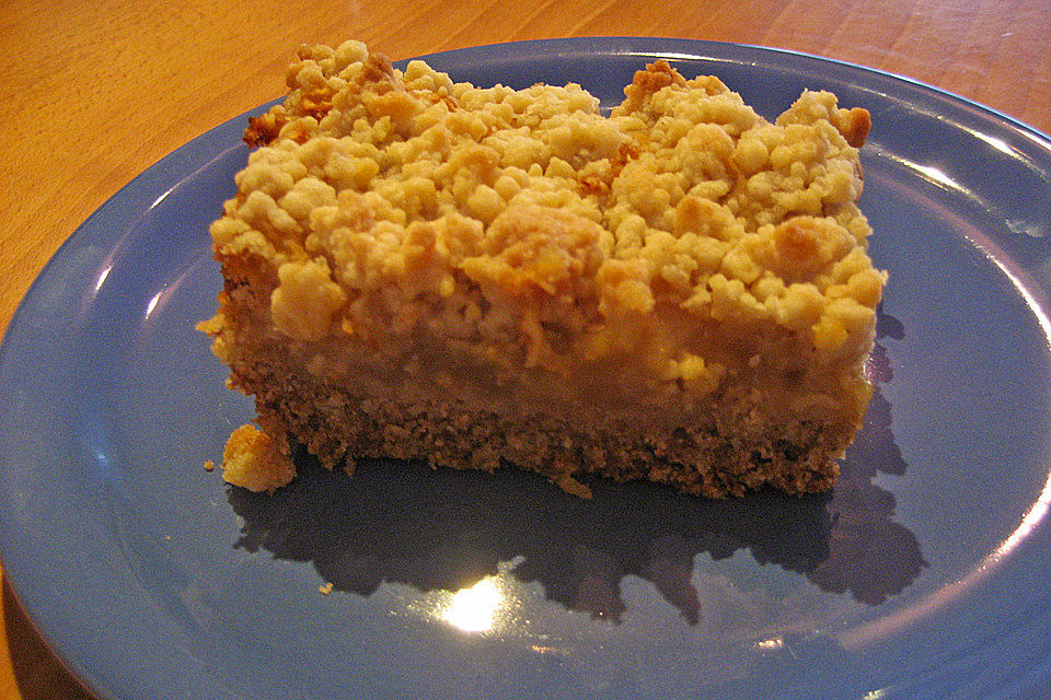 Apfelmus-Vanillepudding-Kuchen