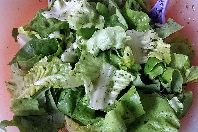 Kopfsalat mit Zitronendressing ohne Fett von Dodinchen| Chefkoch