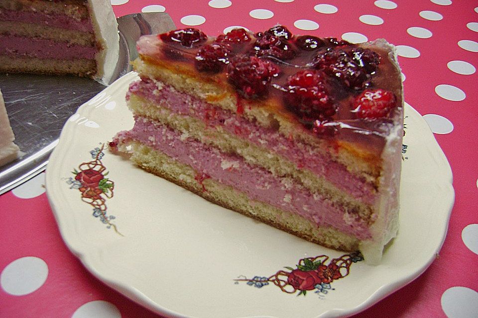 Himbeer - Quark - Torte