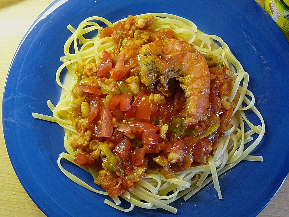 Garnelen - Bolognese - Spaghetti von naighz| Chefkoch