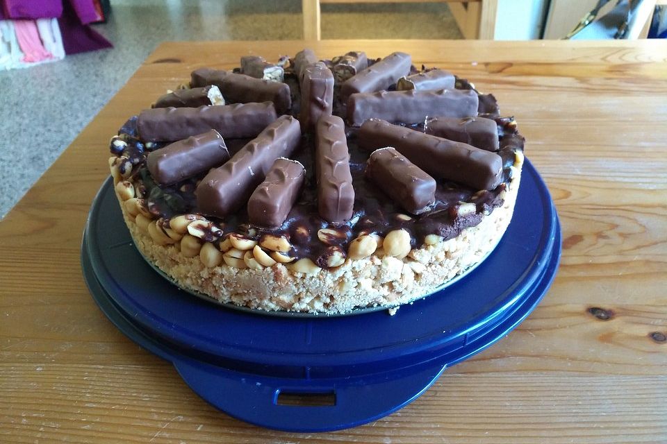 Snickers-Torte ohne Backen