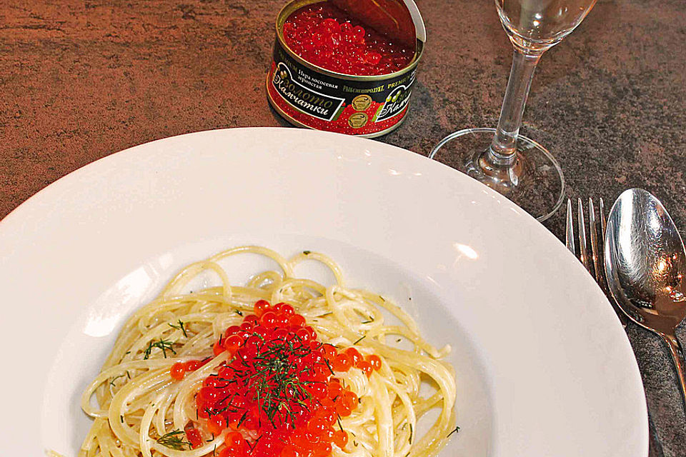 Pasta mit Zitrone und Kaviar Pasta mit Zitrone und Kaviar