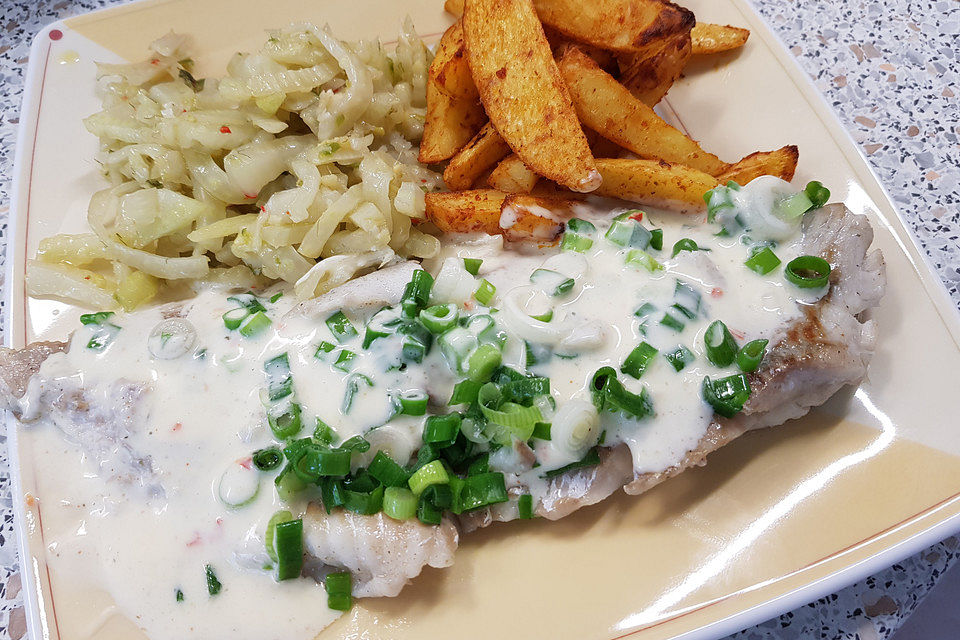 Fischfilet mit Chilisahne