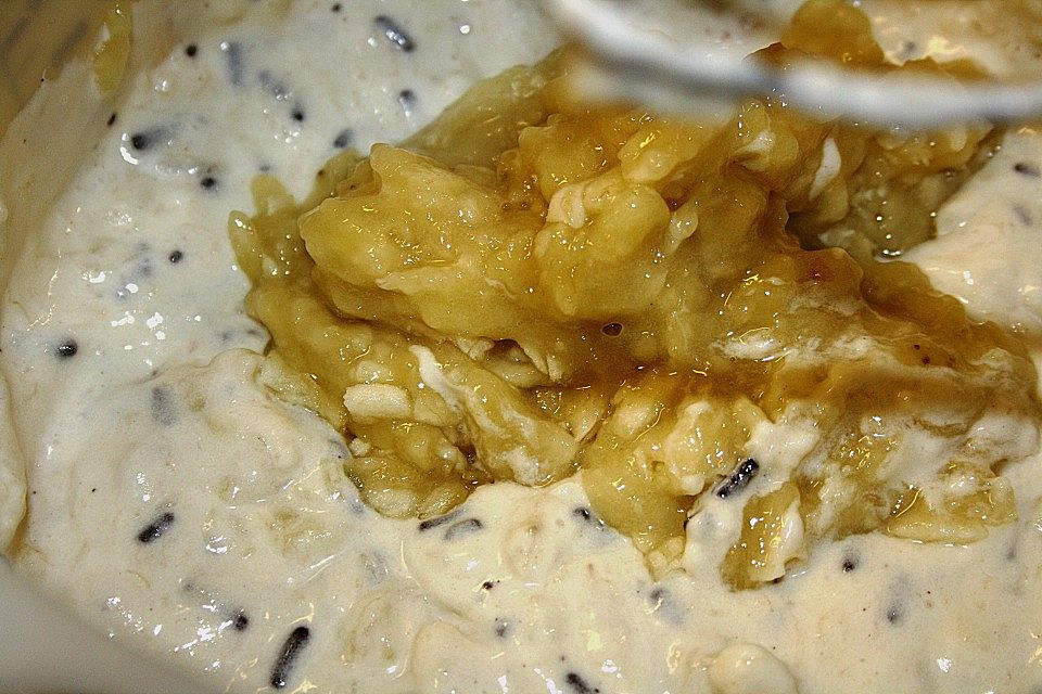 Bananen - Quark - Creme mit Schokolade