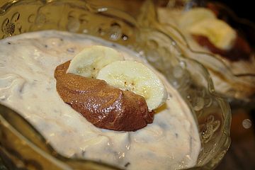 Bananen - Quark - Creme mit Schokolade