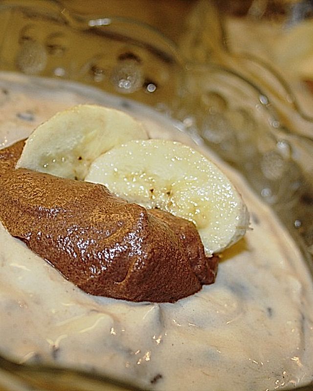 Bananen - Quark - Creme mit Schokolade