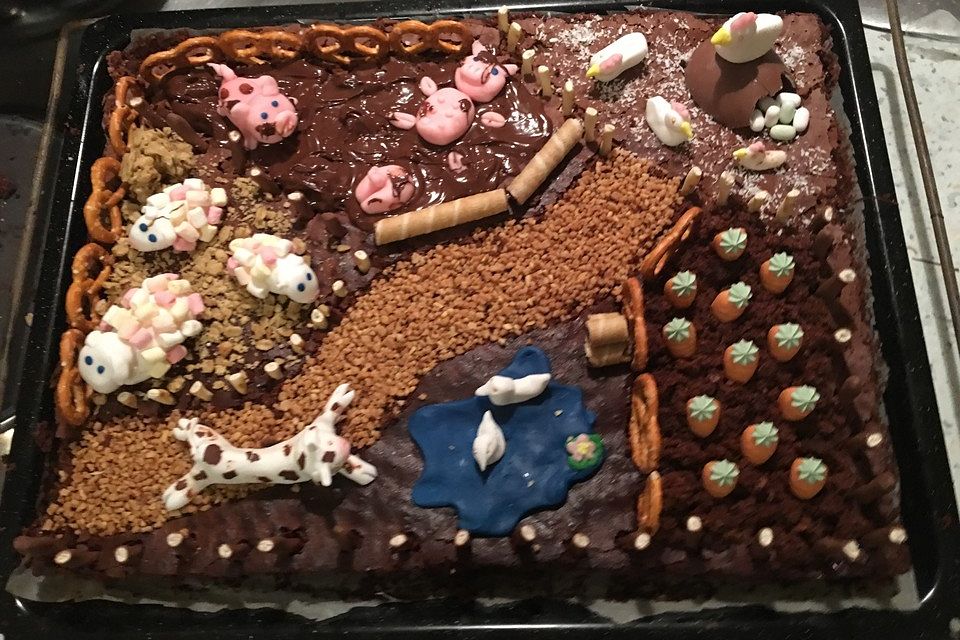 Der weltbeste Schokoladen-Blechkuchen