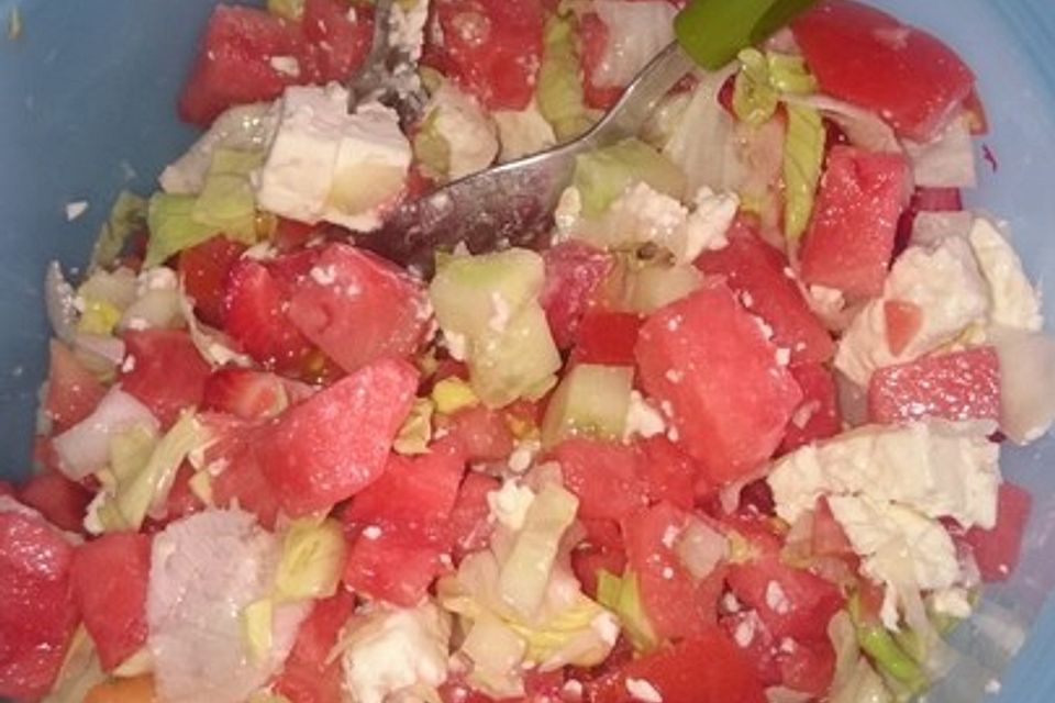 Melonensalat mit Feta