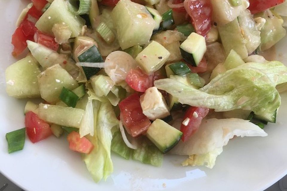 Melonensalat mit Feta